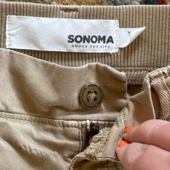 Sonoma Khaki Utility Ankle Pants - Picture 7 of 9